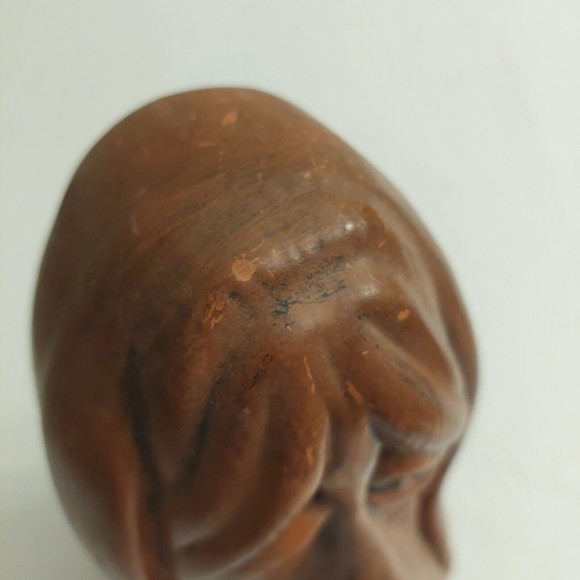Vintage Brown Crying Basset Hound Mid Century Modern Ceramic Figurine MCM Decor - Picture 6 of 12